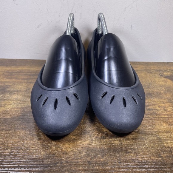 Crocs Kadee Slingback Slip On Flats Round Toe Rubber Shoes Women Size 9 - Picture 2 of 9